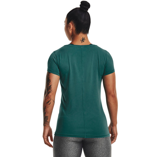Under Armour Heatgear Armour Short Sleeve Tee - Womens - Coastal Teal/Metallic Silver