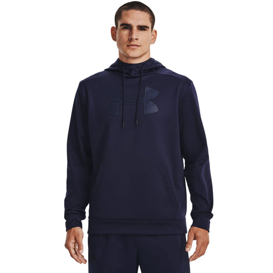 Under Armour Armour Fleece Big Logo Hoodie - Mens - Midnight Navy/Black