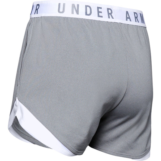 Under Armour Play Up 3.0 Shorts - Womens - True Grey Heather/White