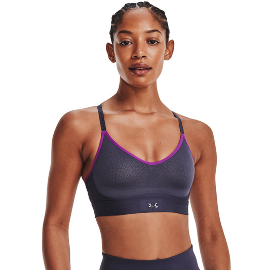 Under Armour Infinity Low Sports Bra - Womens - Tempered Steel/Strobe