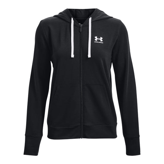 Under Armour Rival Terry Full Zip Hoodie - Womens - Black/White