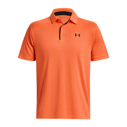 Under Armour Tech Polo Tee - Mens - Orange Blast/Black