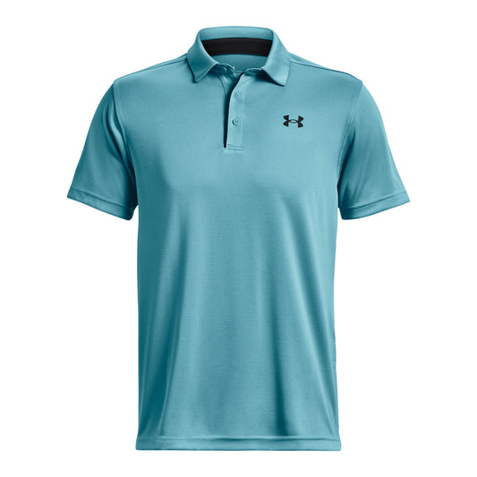 Under Armour Tech Polo Tee - Mens - Glacier Blue/Black