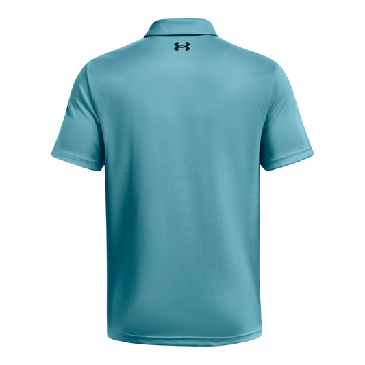 Under Armour Tech Polo Tee - Mens - Glacier Blue/Black