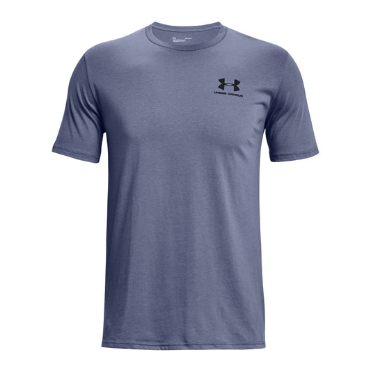 Under Armour Sportstyle Left Chest Short Sleeve Tee - Mens - Aurora Purple/Black
