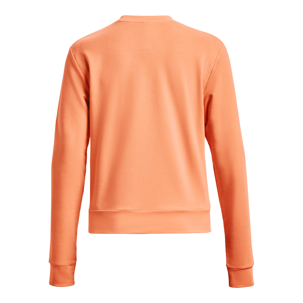 Under Armour Rival Terry Crew Sweatshirt - Womens - Mellow Orange/White