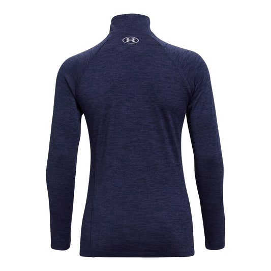 Under Armour Tech Twist 1/2 Zip Training Top - Womens - Midnight Navy/Cadet/Metallic Silver