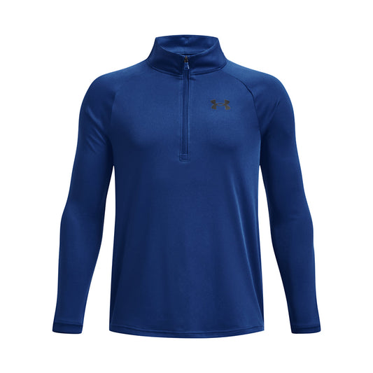 Under Armour Tech 2.0 1/2 Zip Top - Boys - Blue Mirage/Black