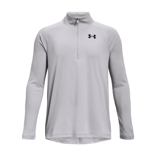 Under Armour Tech 2.0 1/2 Zip Top - Boys - Mod Grey/Black