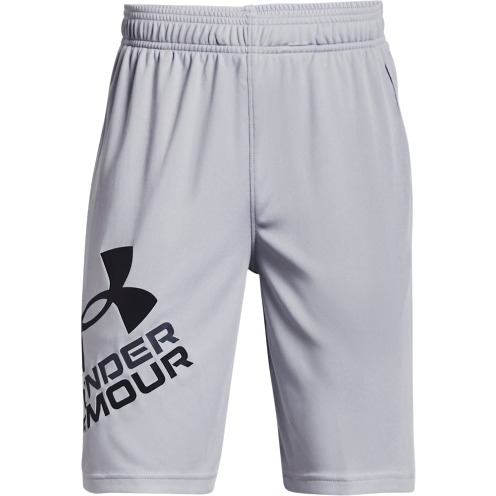 Under Armour Prototype 2.0 Logo Shorts - Boys - Mod Grey/Black