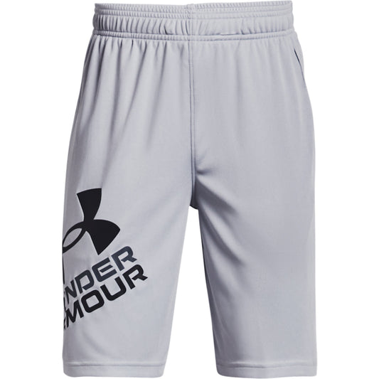 Under Armour Prototype 2.0 Logo Shorts - Boys - Mod Grey/Black
