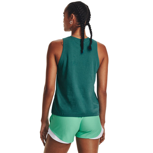 Under Armour Sportstyle Graphic Tank Top - Womens - Coastal Teal/White
