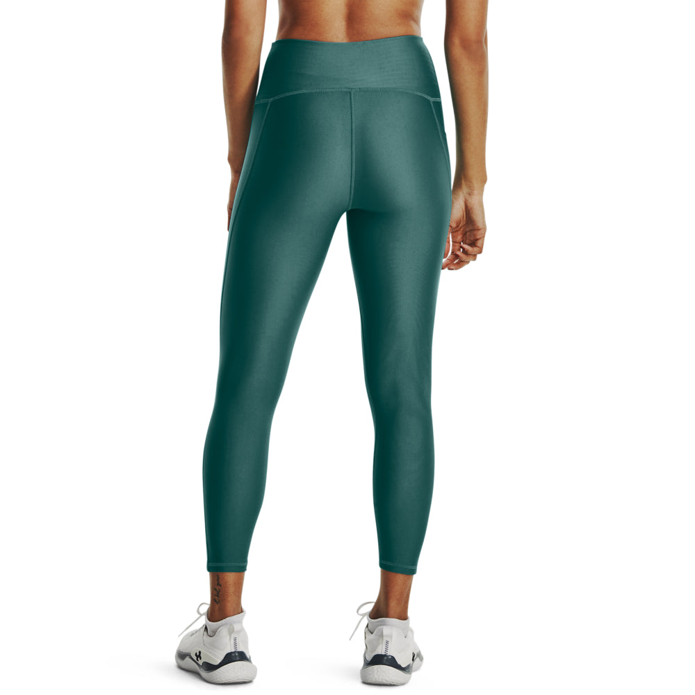 Under Armour Heatgear Armour Hi Rise Ankle Leggings - Womens - Coastal Teal/White