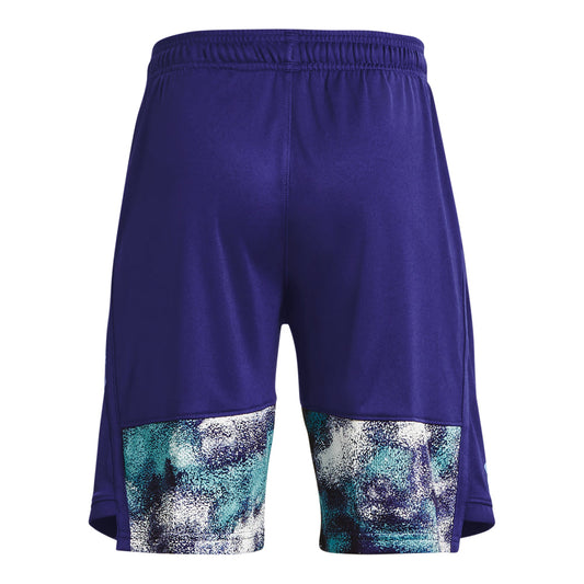 Under Armour Stunt 3.0 Printed Shorts - Boys - Sonar Blue/Glacier Blue